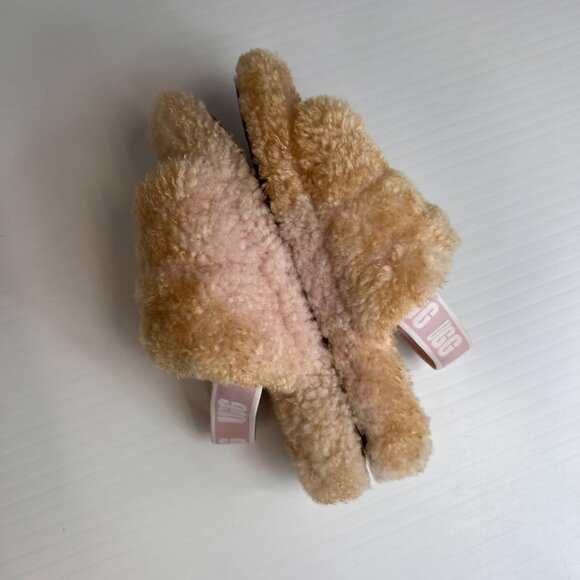 Ugg Sandal Girl 4 Fluff Yeah Toddler Slide Shoe Sheepskin Lining Strap Core Ex - Picture 10 of 15